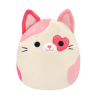 Squishmallows Susan Q the Pink Tortiseshell Cat W/Heart Eyepatch Plush