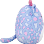 Squishmallows Noam the Purple Patterened Leopard W/Pink Sparkle Heart Headband Plush