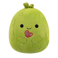 Squishmallows Salim the Green Pickle Holding Heart Lollipop W/Heart Embroidery