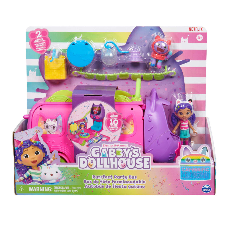 Spin Master - Gabby's Dollhouse | Purrfect Sprinkle Party Bus