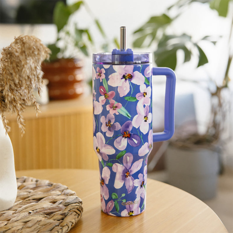 QUOKKA THERMAL SS MUG STREAM FLOWER DUSK L 950 ML