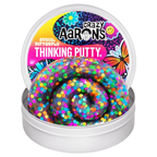 Crazy Aaron's Rainbow Confetti Full-Sized Thinking Putty