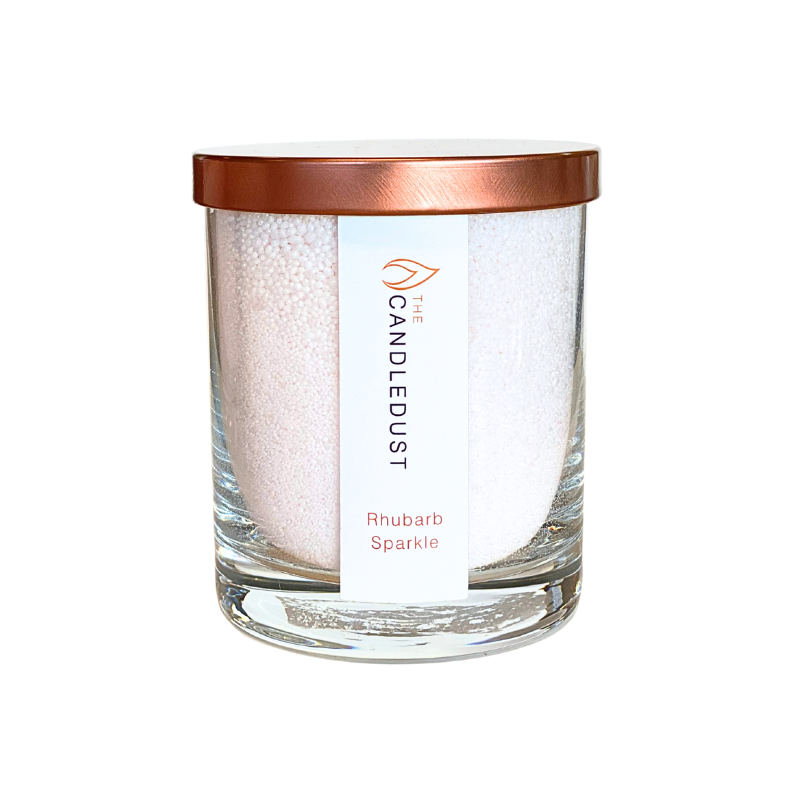 The Candle Dust - 160g Sand Candle | Rhubarb Sparkle