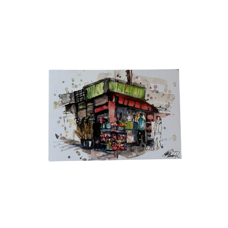 Saleh Studio - Juice Shop, Downtown Postcard