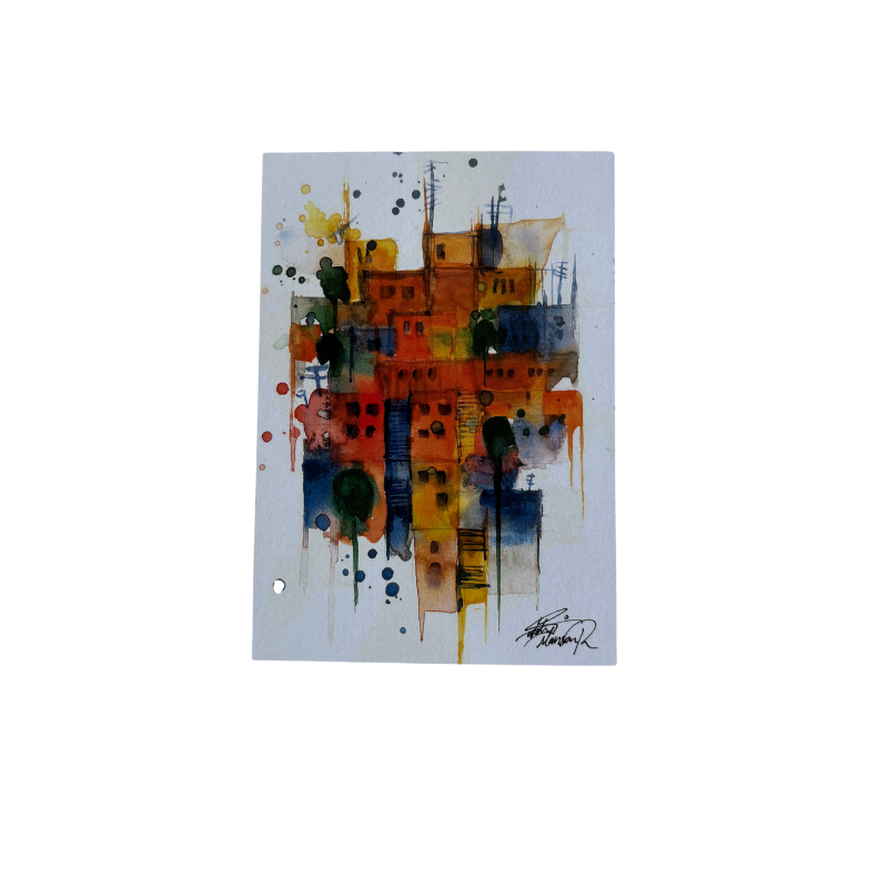 Saleh Studio - Squares Postcard (1)