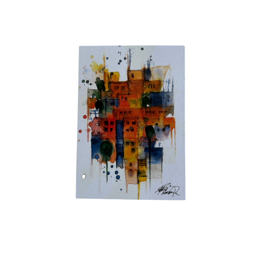 Saleh Studio - Squares Postcard (1)