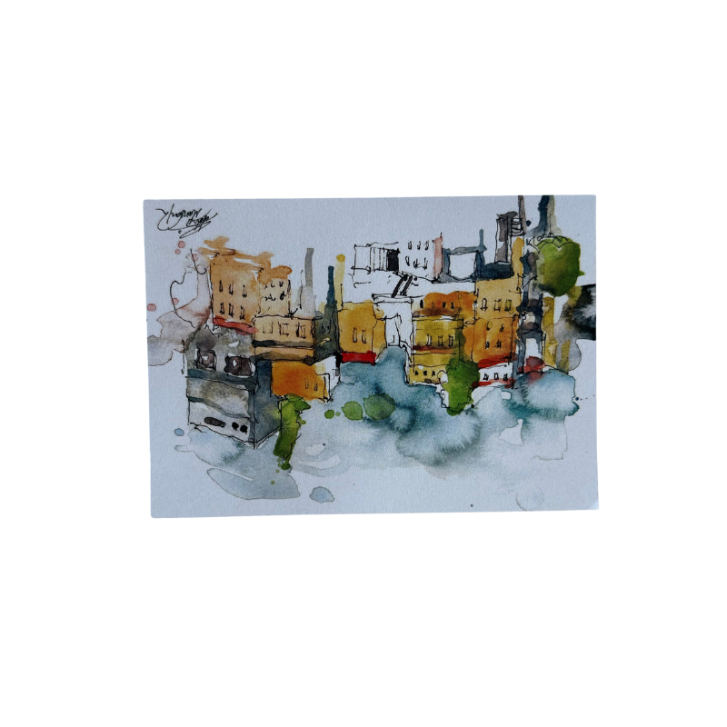 Saleh Studio - Houses from Amman Postcard