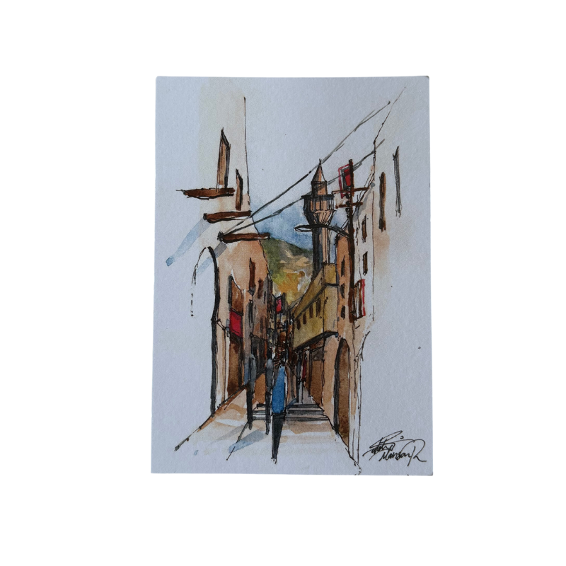 Saleh Studio - Hamam Street, Al-Salt Postcard
