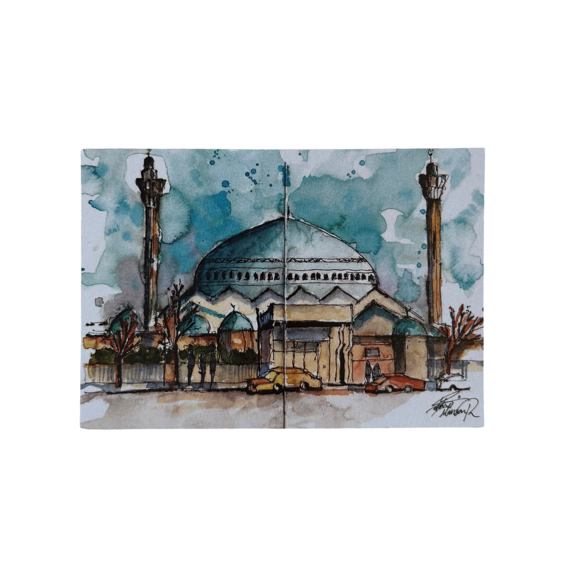 Saleh Studio - King Abdullah I Mosque Al-Abdali Postcard