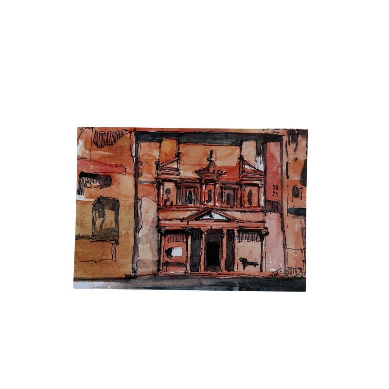 Saleh Studio - The Treasury, Petra Postcard