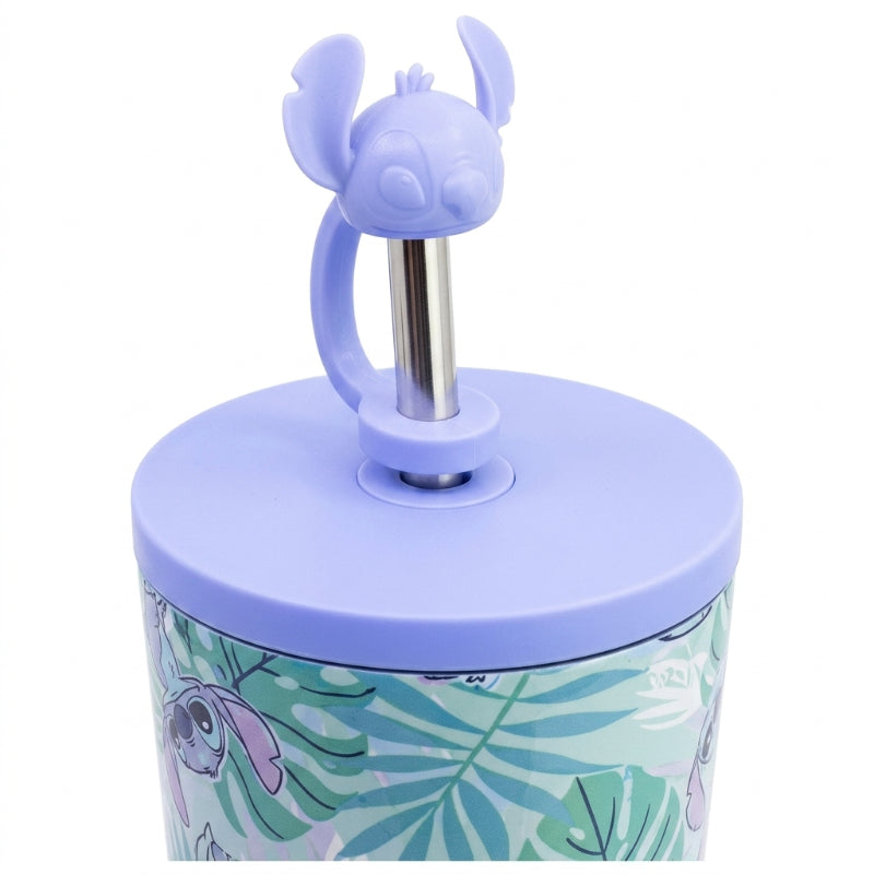 STOR VASO TERMO ACERO INOXIDABLE CON CAÑA 3D 770 ML STITCH ALOHA YOUNG ADULT