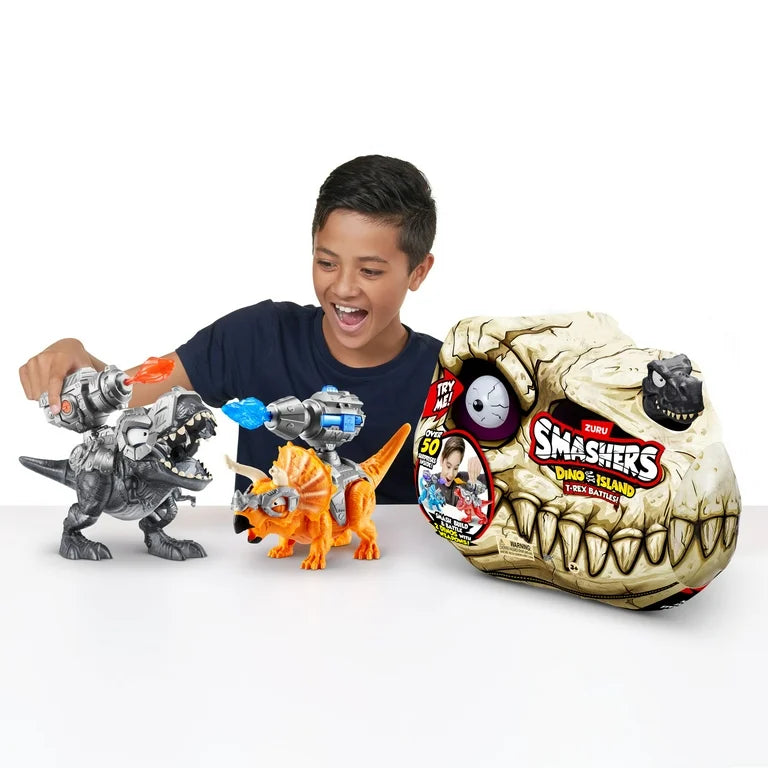 ZURU - Smashers | Dino Island S1 T-Rex Battle Playset