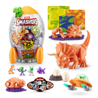 Smashers toy set with dinosaurs and alien figures on a white background