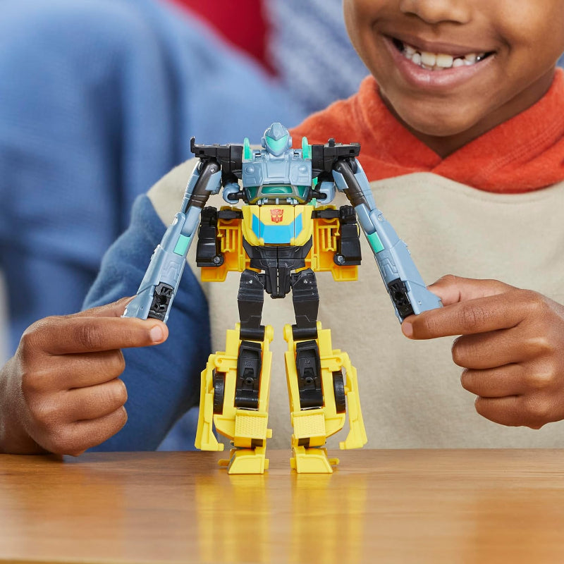Hasbro - Transformers EarthSpark Cyber-Combiner | Bumblebee and Mo Malto Action Figures