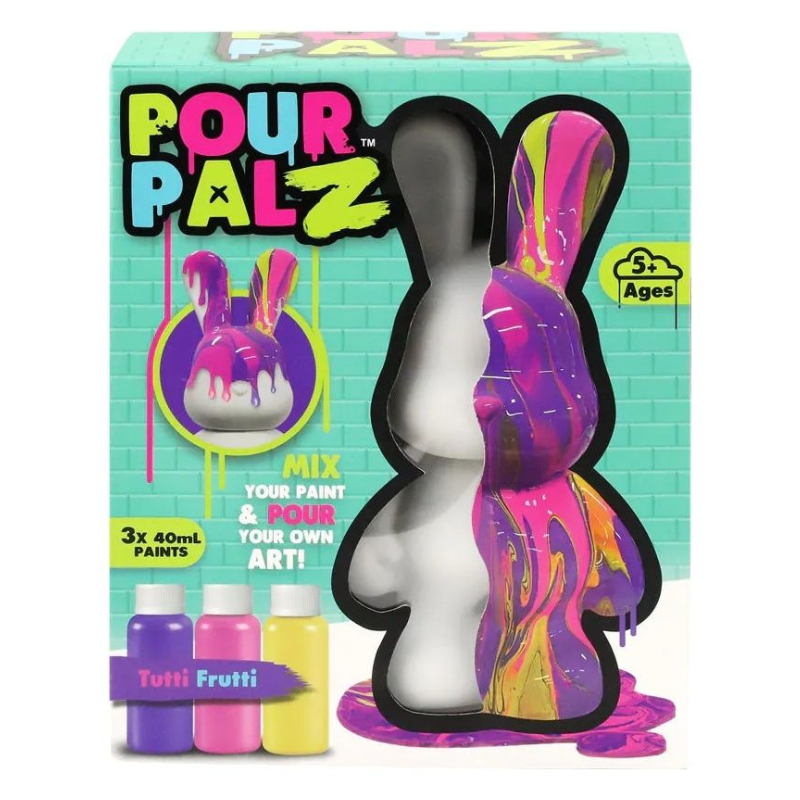 Pour Palz - Tutti Frutti Bunny Coloring Kit