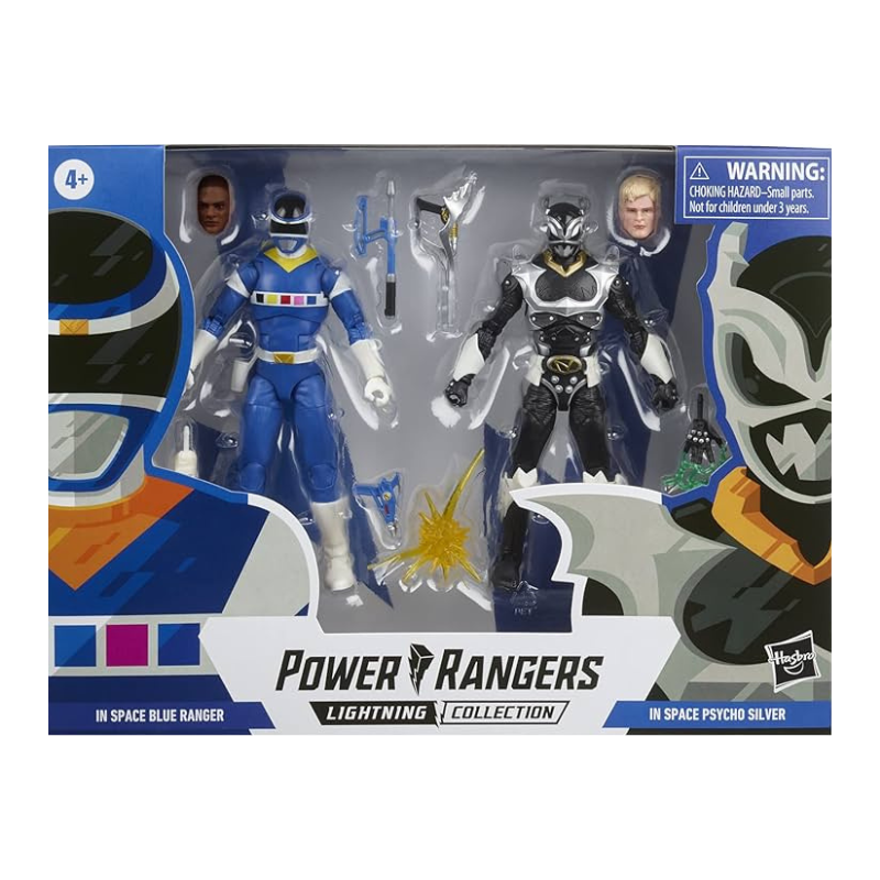Hasbro - Power Rangers Lightning Collection In Space Blue Ranger Vs. Silver Psycho Ranger
