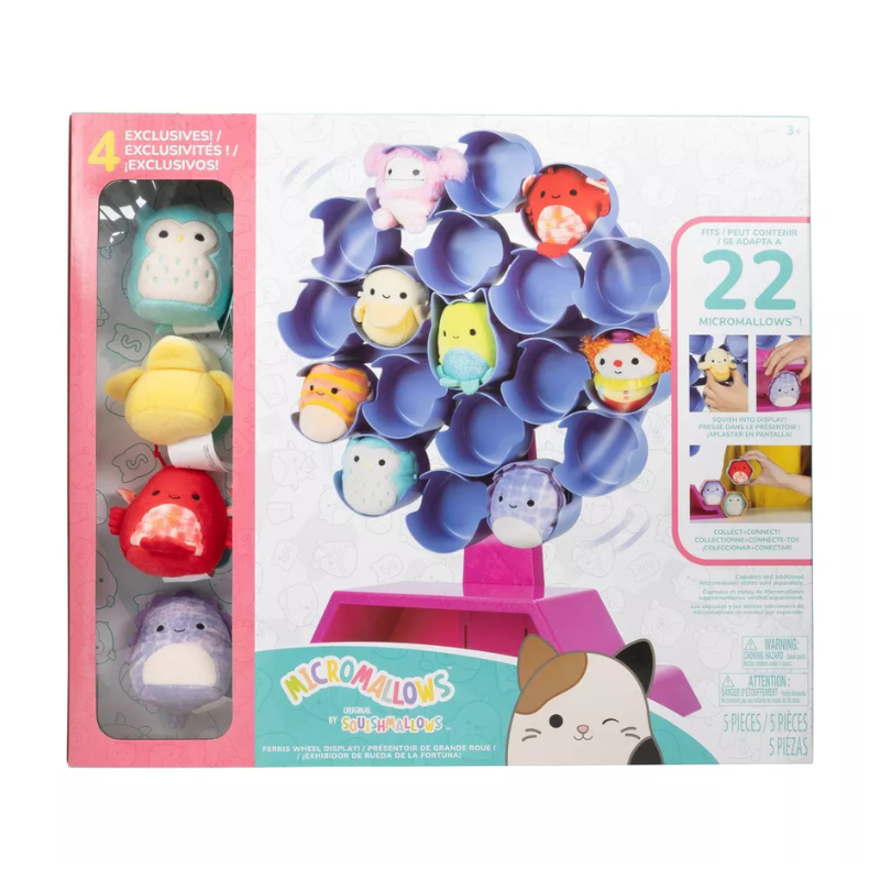Squishmallows - Micromallows Play & Display Storage Ferris Wheel