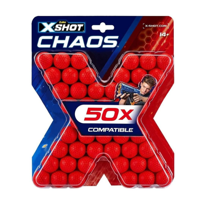 ZURU - X-Shot |  Chaos 50 Dart Balls Refill