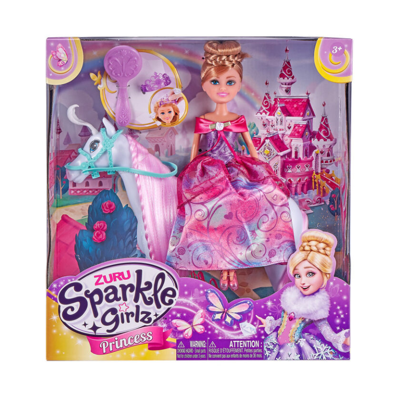 ZURU - Sparkle Girlz | Princess Doll with Royal Horse Playset