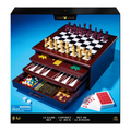 Spin Master Games - 12-in-1 Wooden Game Center