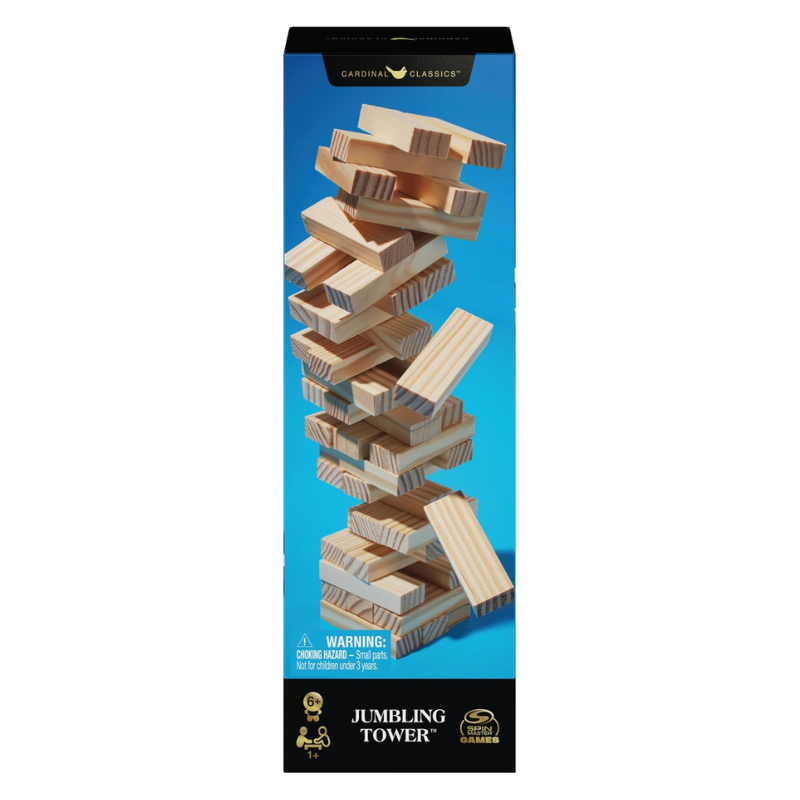 Spin Master Games - Jumbling Towers Wood in Shoe Box