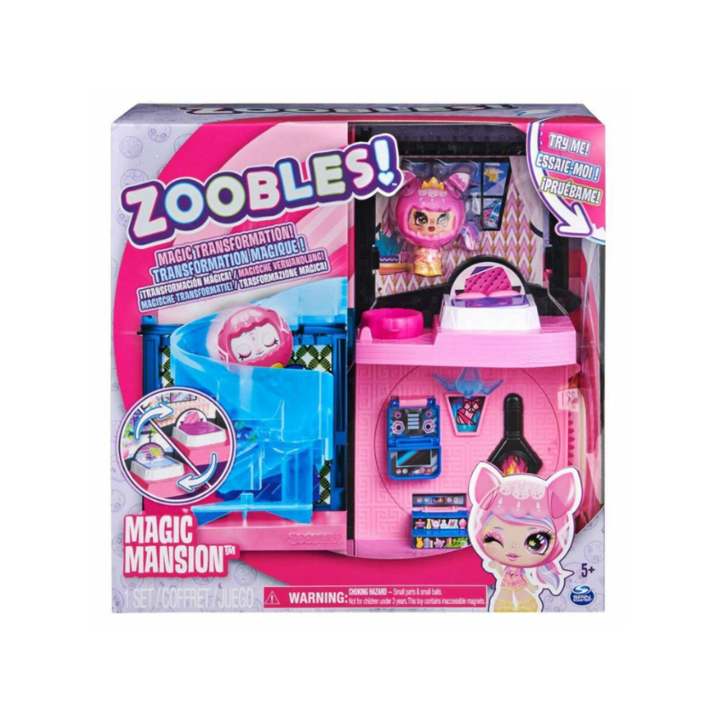 Spin Master - Zoobles | Magic Mansion Spinning Playset
