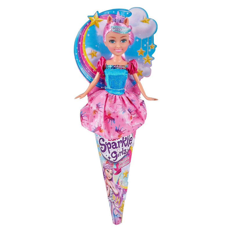 ZURU - Sparkle Girlz | Unicorn Princess Cone Doll Assortment
