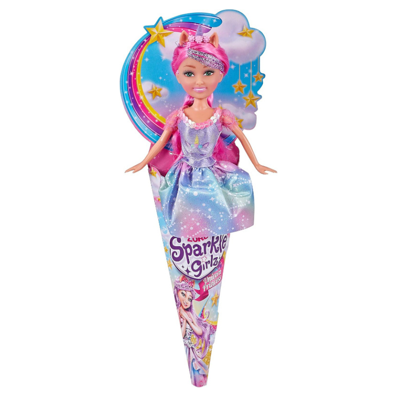 ZURU - Sparkle Girlz | Unicorn Princess Cone Doll Assortment