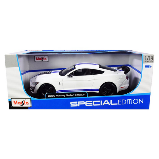 Maisto - Ford Mustang (2020) Shelby GT500 | White & Blue