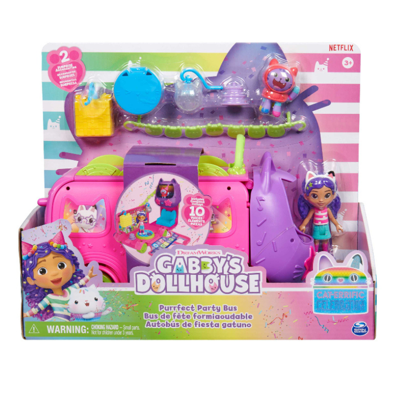 Spin Master - Gabby's Dollhouse | Purrfect Sprinkle Party Bus
