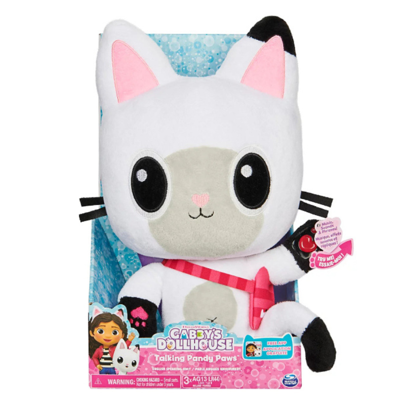 Spin Master - Gabby's Dollhouse | Talking Pandy Paws Plush Toy