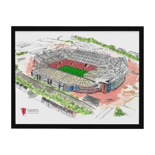 Footballogy - The Art of Manchester United Stadium Frame