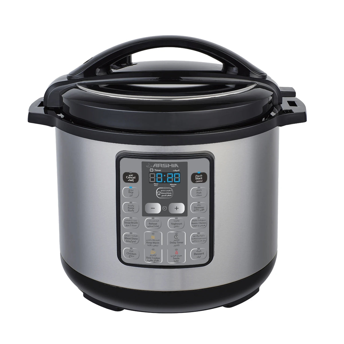 Stainless Steel Digital Pressure Cooker 11L Black