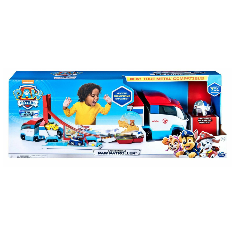 Spin Master - Paw Patrol | True Metal Launch 'n Haul Paw Patroller 2-in-1 Truck Set