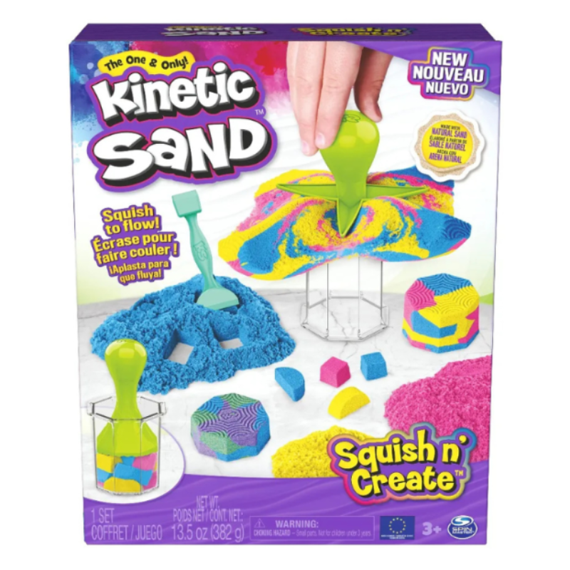 Spin Master - Kinetic Sand | Squish 'n Create Playset
