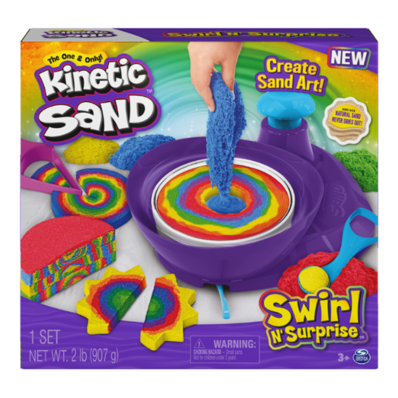 Spin Master - Kinetic Sand | Swirl 'n Surprise Playset