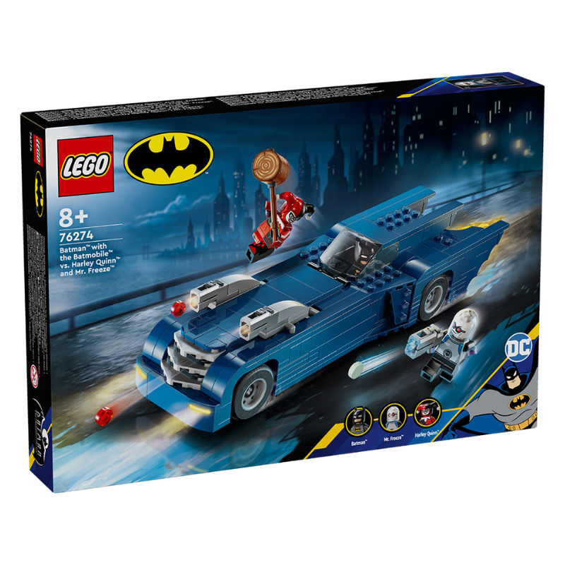LEGO DC - Batman with the Batmobile vs. Harley Quinn and Mr. Freeze