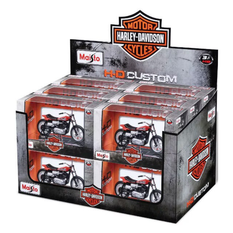 Maisto - Harley Davidson Motorcycle With Stand Assortment