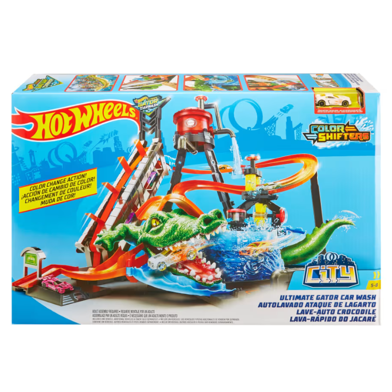 Hot Wheels - Color Shifters Ultimate Gator Car Wash Playset