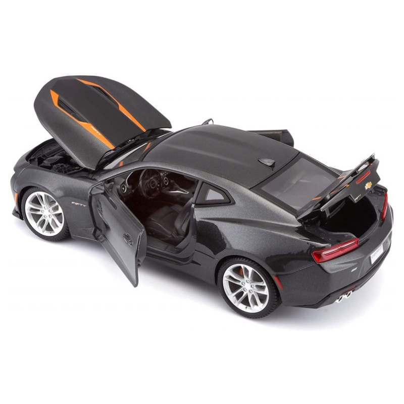 Maisto - 1:18 (2017) Metallic Gray 50th Anniversary Chevrolet Camaro Die-Cast Model Car