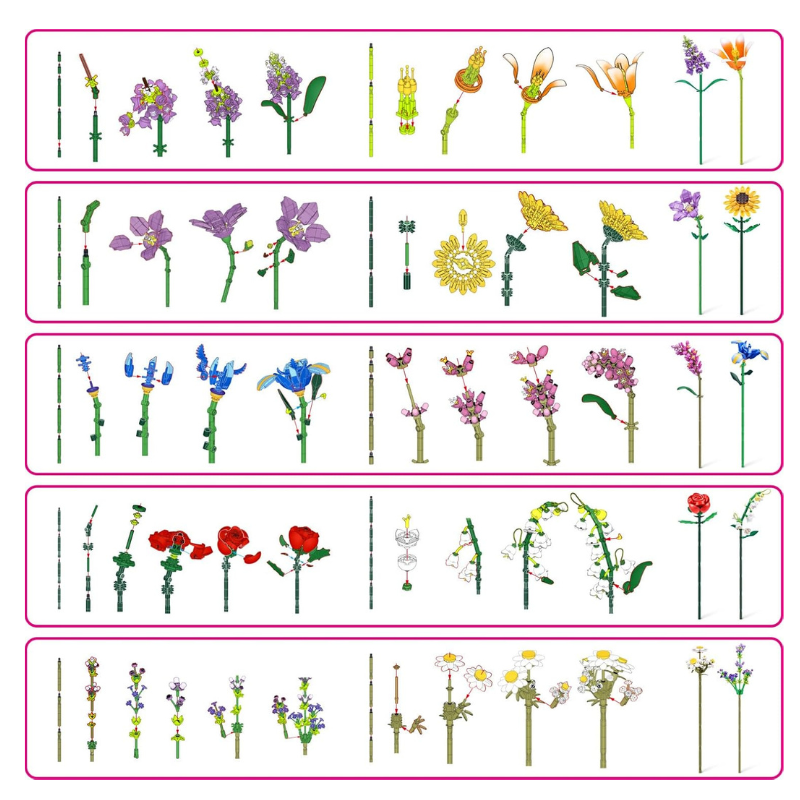 ZURU - MAX | Premium Garden Building Bricks Collection (Assortment)