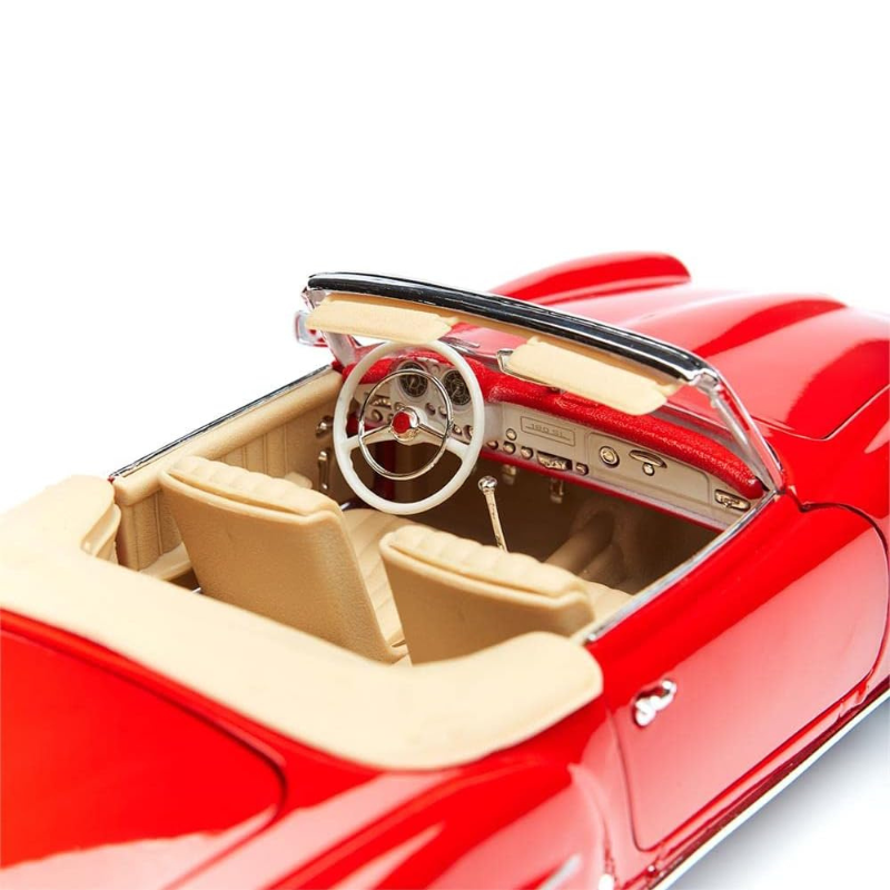 Maisto - 1:18 (1955) Red Mercedes-Benz 190 SL Die-Cast Model Car