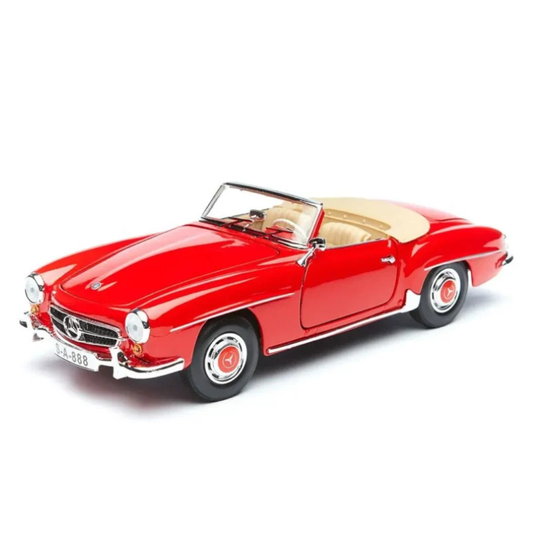 Maisto - 1:18 (1955) Red Mercedes-Benz 190 SL Die-Cast Model Car