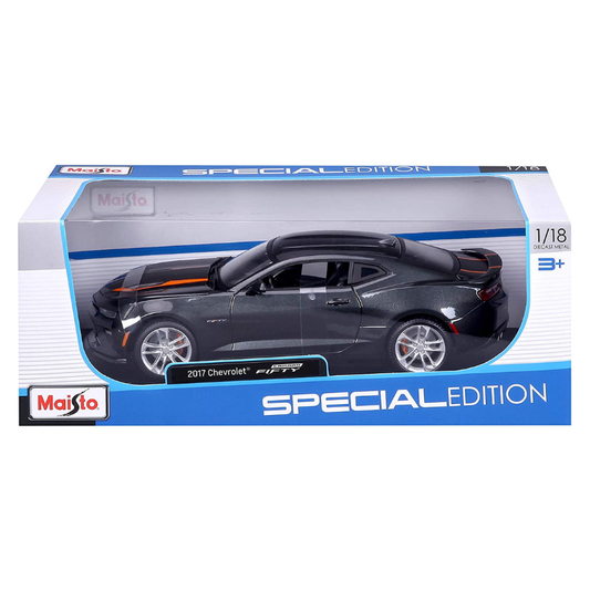 Maisto - 1:18 (2017) Metallic Gray 50th Anniversary Chevrolet Camaro Die-Cast Model Car