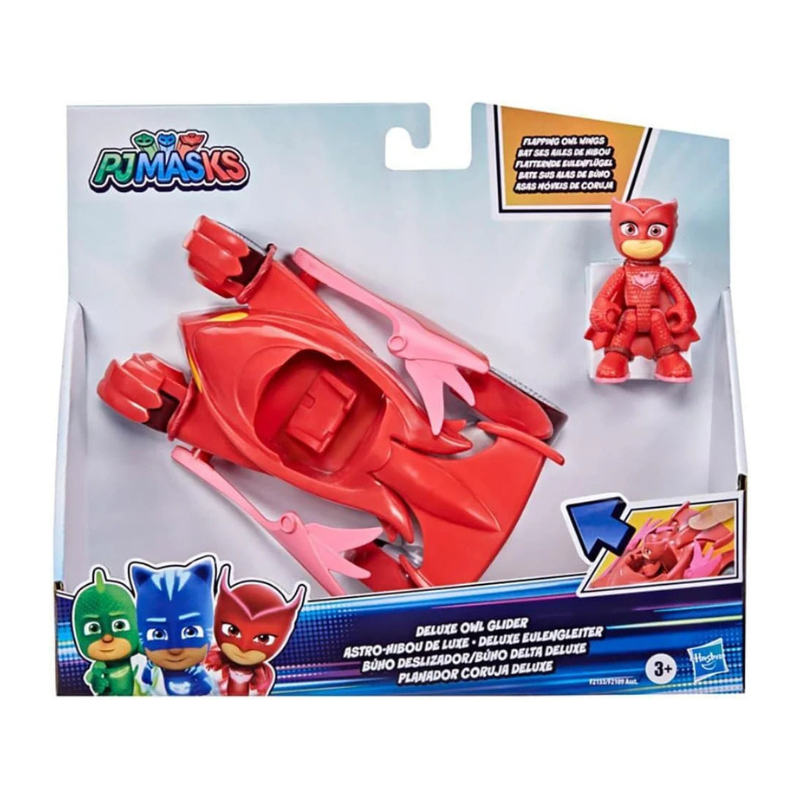 Hasbro - PJ Masks Deluxe Vehicles | Owl Glider Car with Owlette Figure