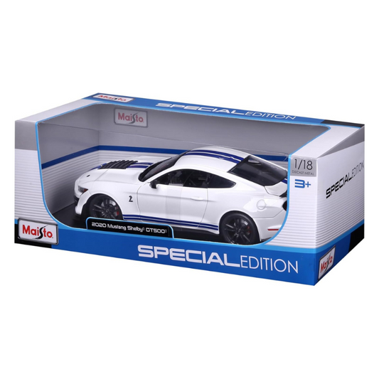 Maisto - Ford Mustang (2020) Shelby GT500 | White & Blue