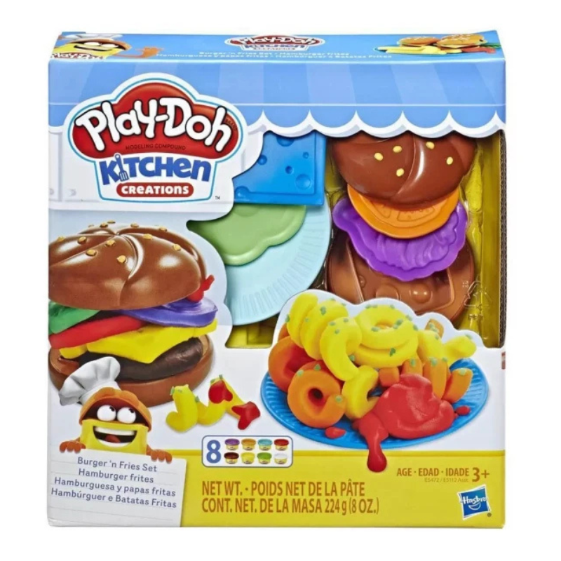 Hasbro - Play-Doh Kitchen Creations | Burger and Fries Playset