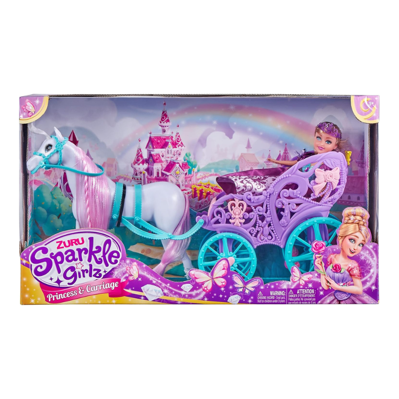 ZURU - Sparkle Girlz | Princess Doll with Horse & Carriage