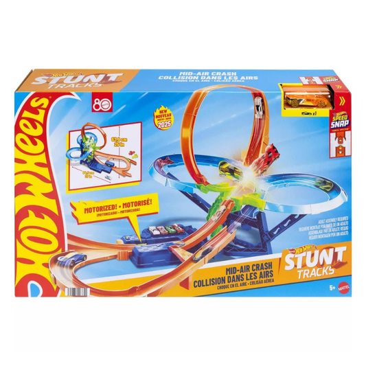 Hot Wheels - Stunt Tracks Mid-Air Crash Playset