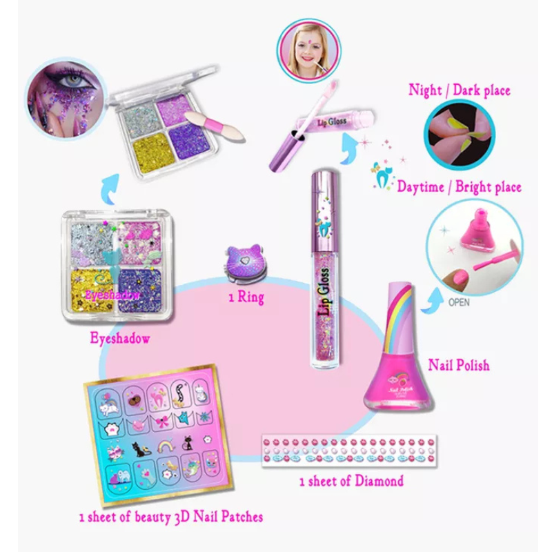 Tokidas - Glow in the Dark Bling Girly Beauty Set